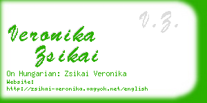 veronika zsikai business card